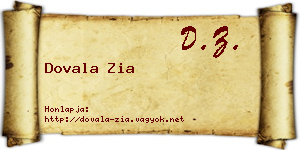 Dovala Zia névjegykártya